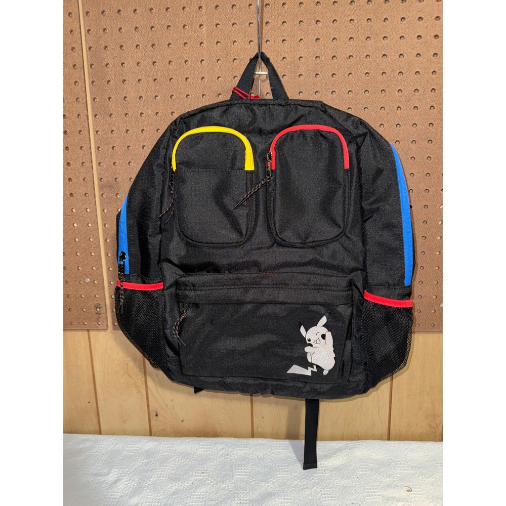Pokemon Pikachu Adventure Backpack Black Multi Pocket Target Exclusive NWT
